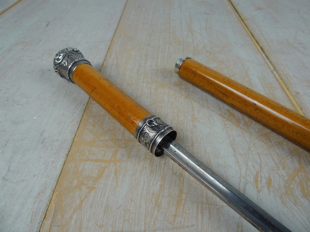 A Fine Quality 19th C Walking Stick Sword Stick View X