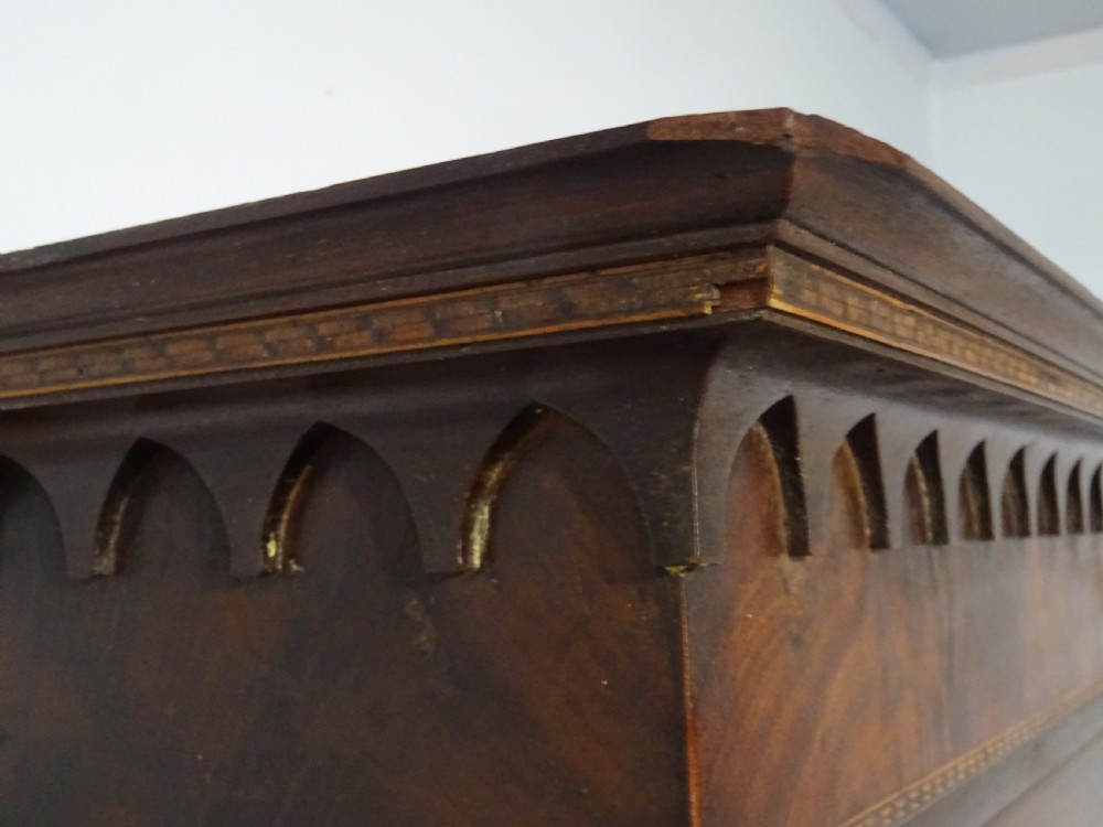 18th Century Georgian Mahogany Bureau Bookcase View XII