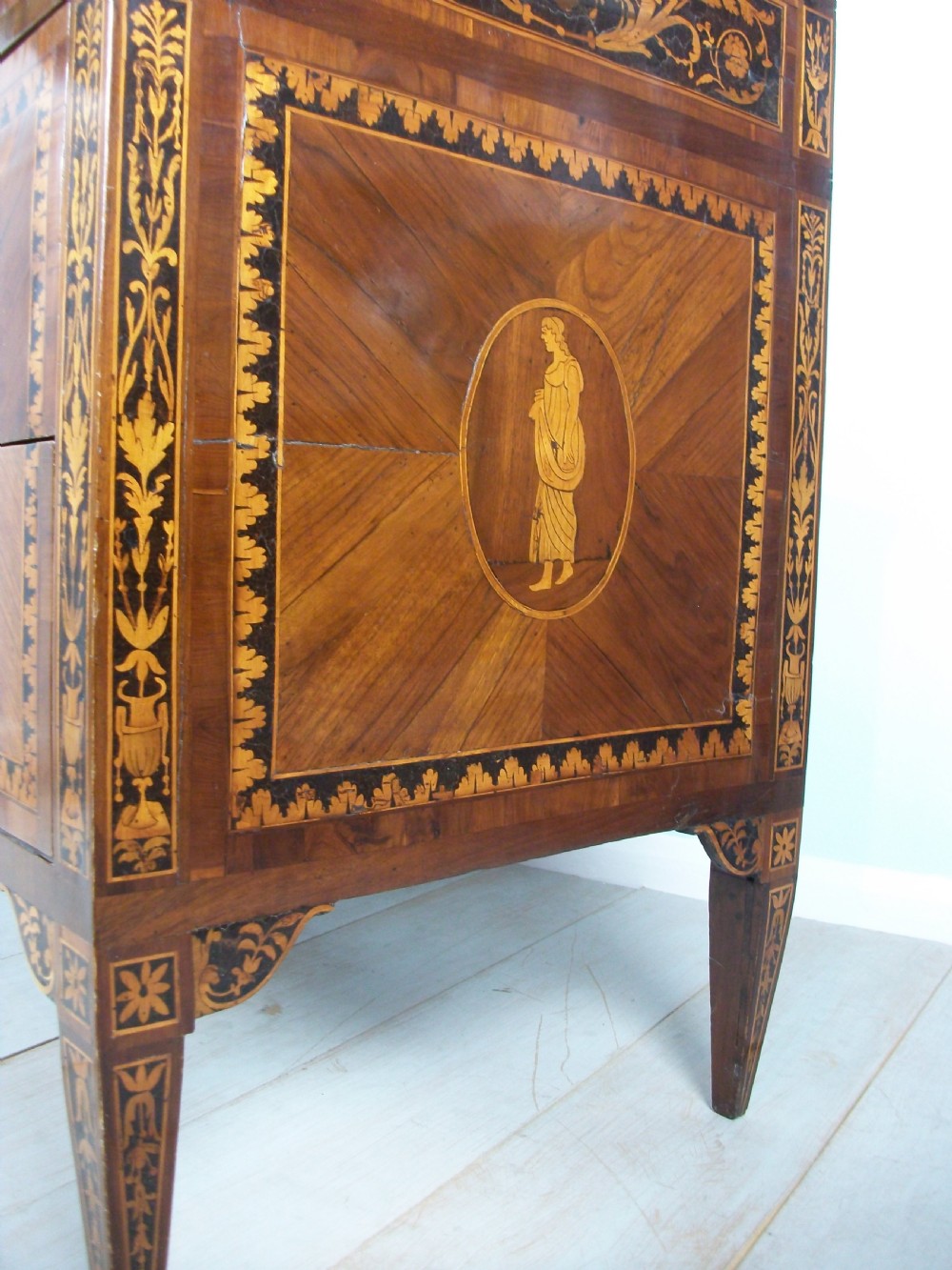 ANTIQUE ITALIAN NEOCLASSICAL COMMODE IN THE MANNER OF MAGGIOLINI View II