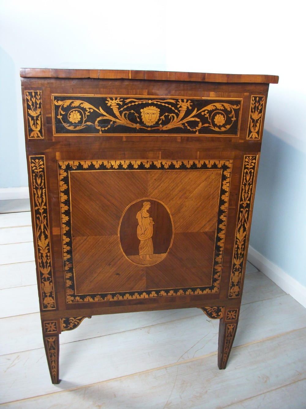 ANTIQUE ITALIAN NEOCLASSICAL COMMODE IN THE MANNER OF MAGGIOLINI View III