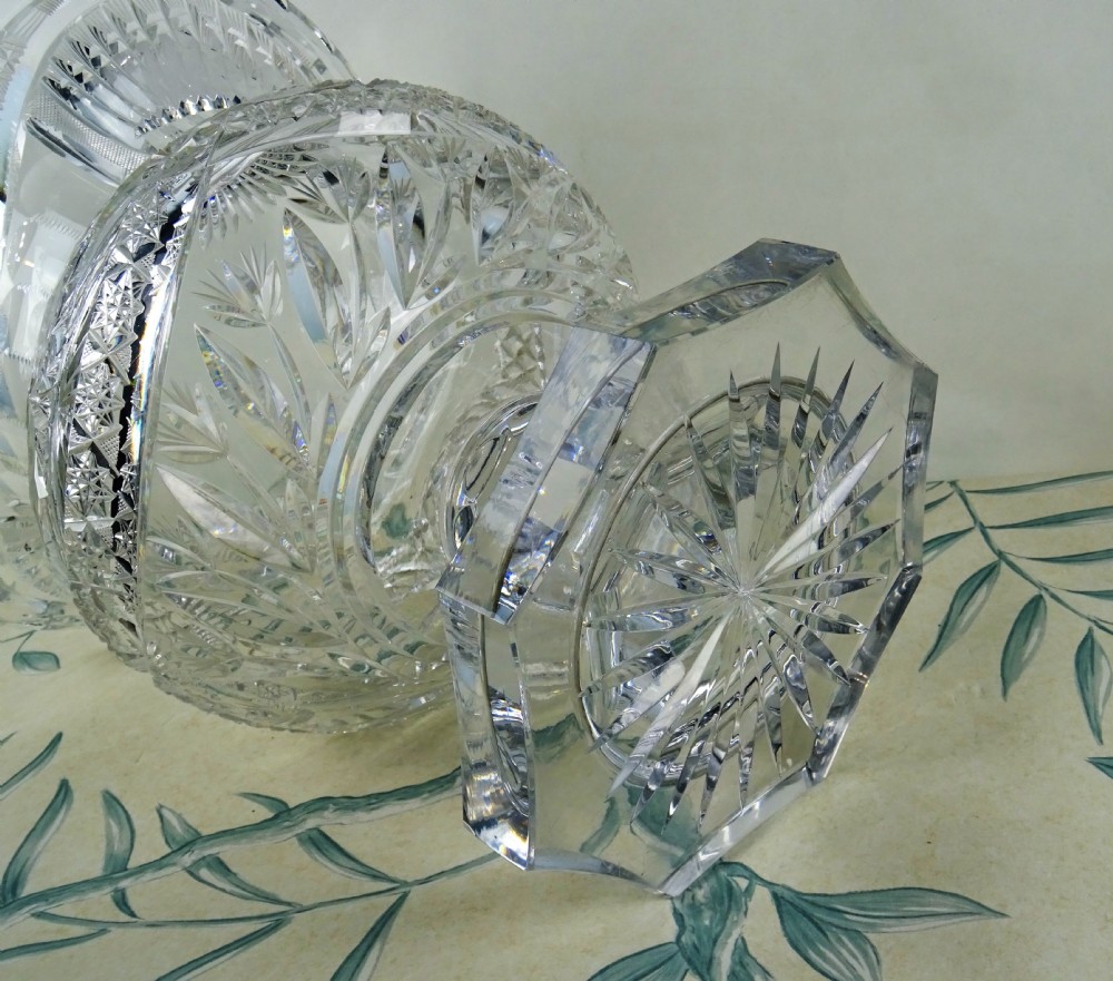 A large cut-glass centre table of campana design View V