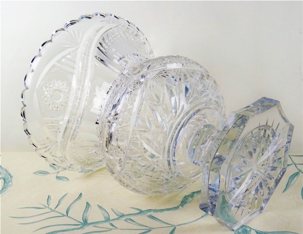 A large cut-glass centre table of campana design View II