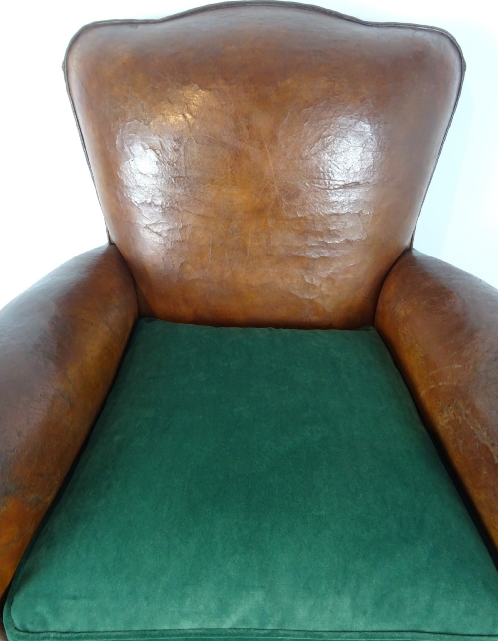 1930’s French Leather Club Chair View XI