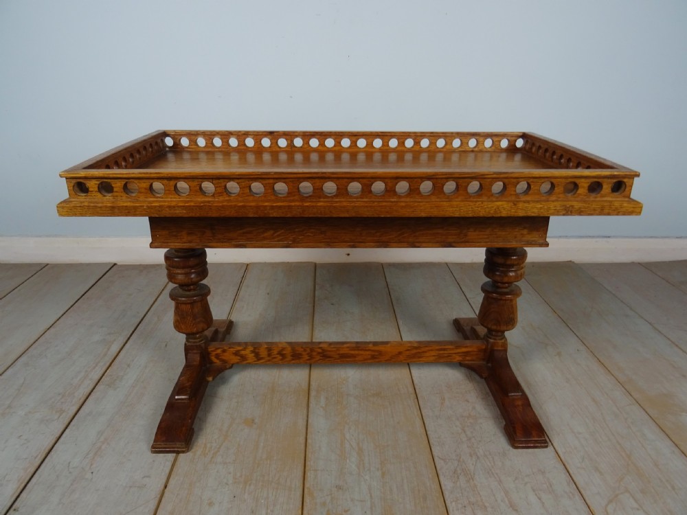 Oak Arts & Crafts Coffee Table View IV