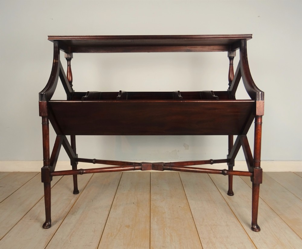 Edwardian Country House Mahogany Library Book Stand