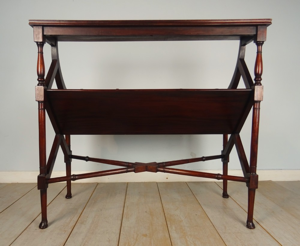 Edwardian Country House Mahogany Library Book Stand View IV
