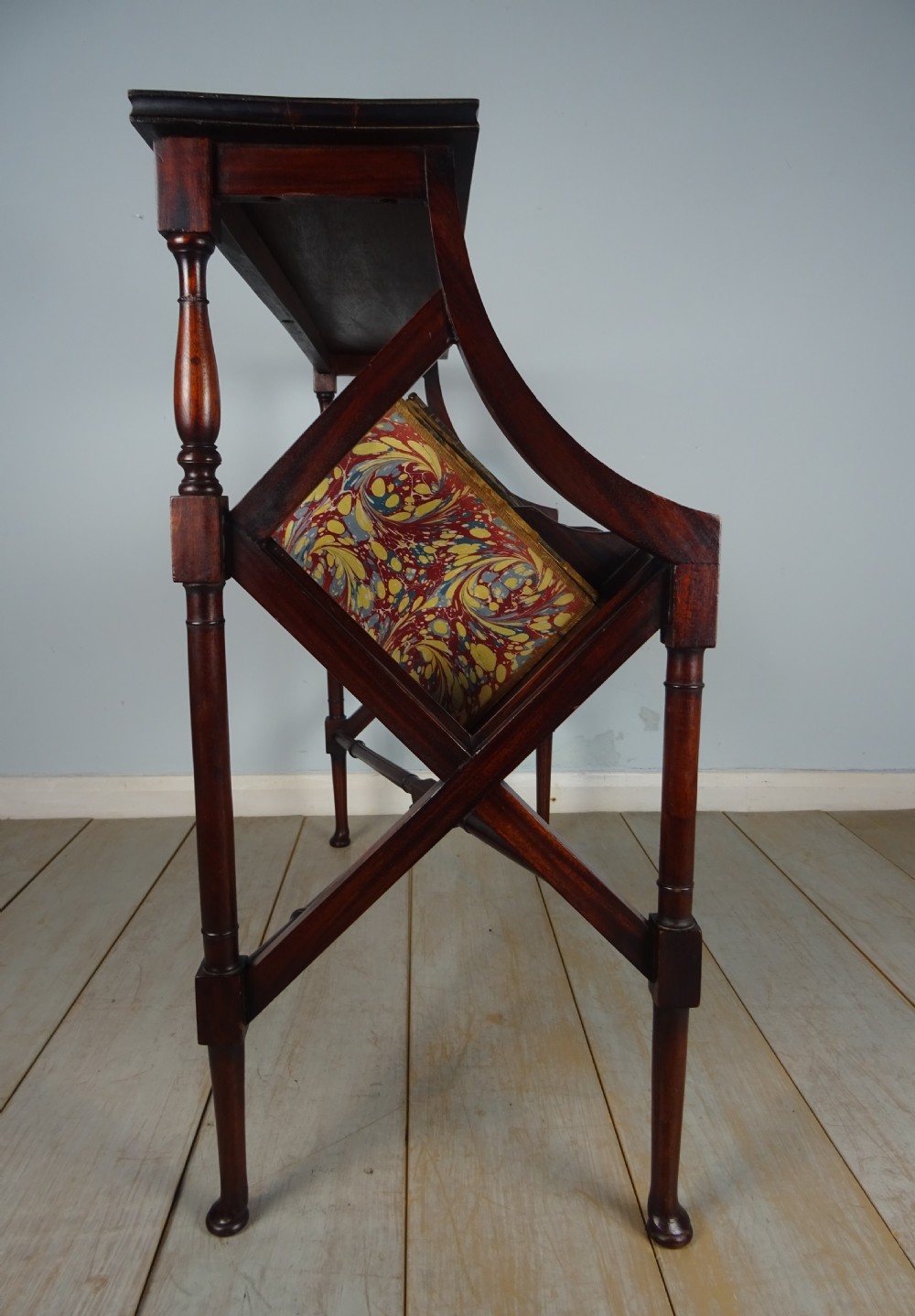 Edwardian Country House Mahogany Library Book Stand View VIII