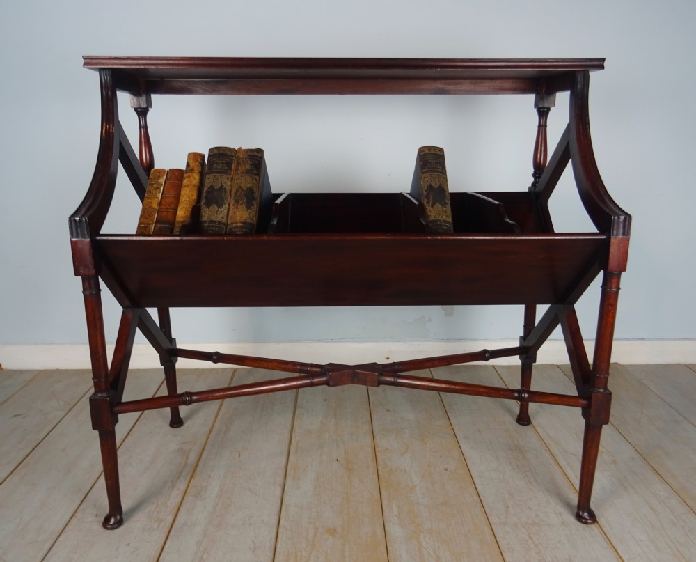 Edwardian Country House Mahogany Library Book Stand View IX