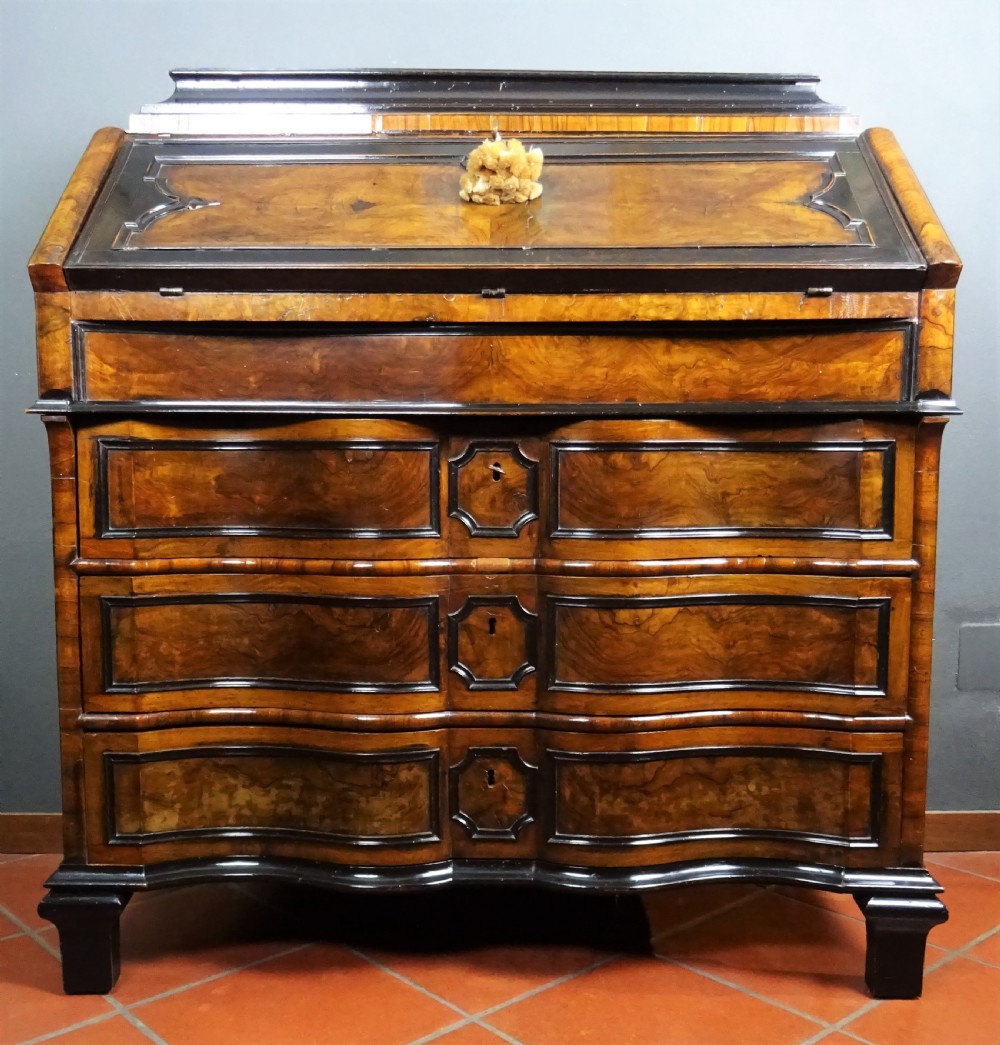 Antique Baroque Italian Lombardy Milanese Bureau