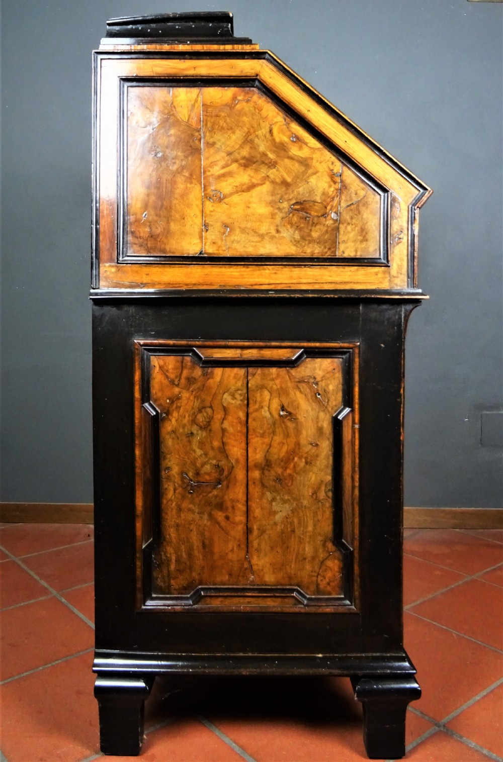 Antique Baroque Italian Lombardy Milanese Bureau View III