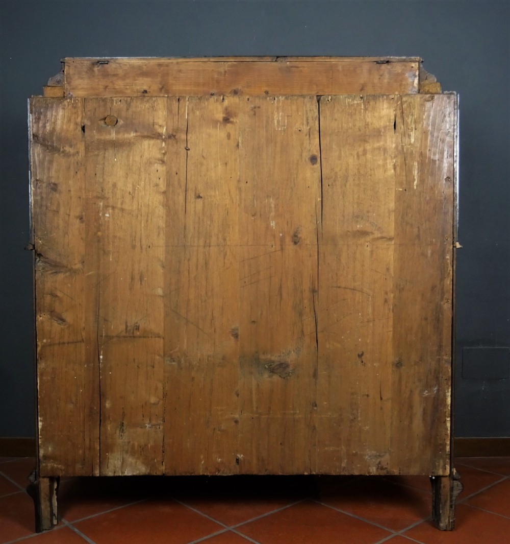 Antique Baroque Italian Lombardy Milanese Bureau View IV