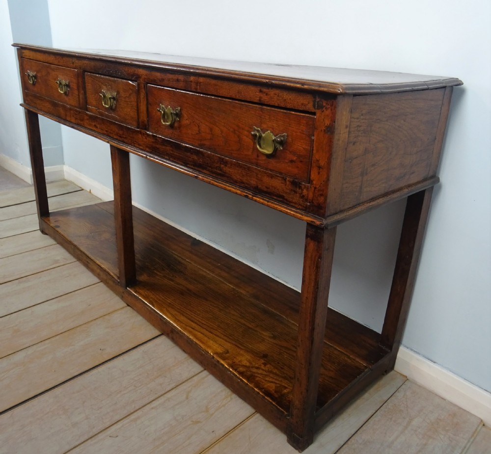Small Antique Georgian Oak Dresser View II
