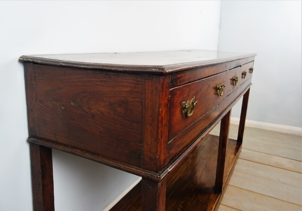 Small Antique Georgian Oak Dresser View IV