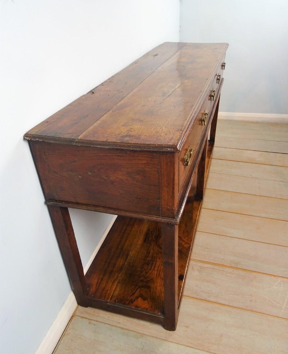 Small Antique Georgian Oak Dresser View V