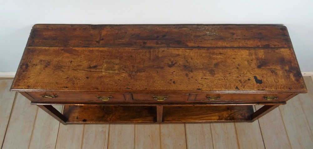 Small Antique Georgian Oak Dresser View VI