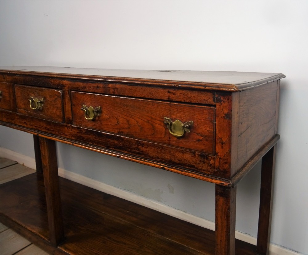 Small Antique Georgian Oak Dresser View VII