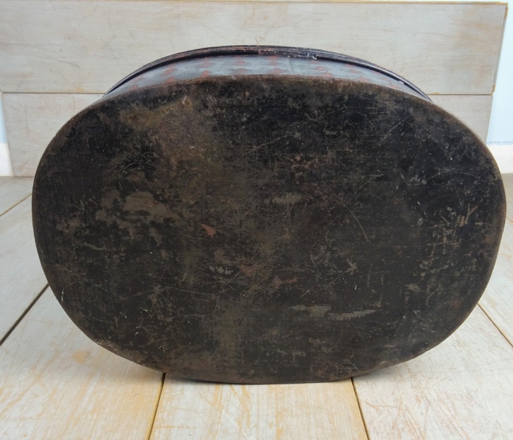 Antique Royal Navy Toleware Hat Box View VII