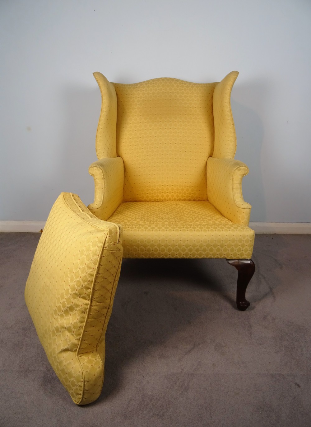 Antique 19th C Georgian Style Wing Chair Armchair View VI
