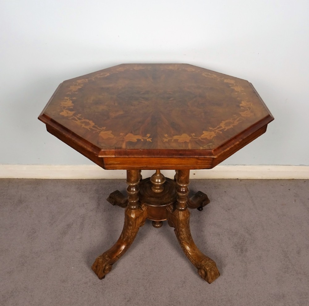 Victorian Octagonal Occasional Side Table 