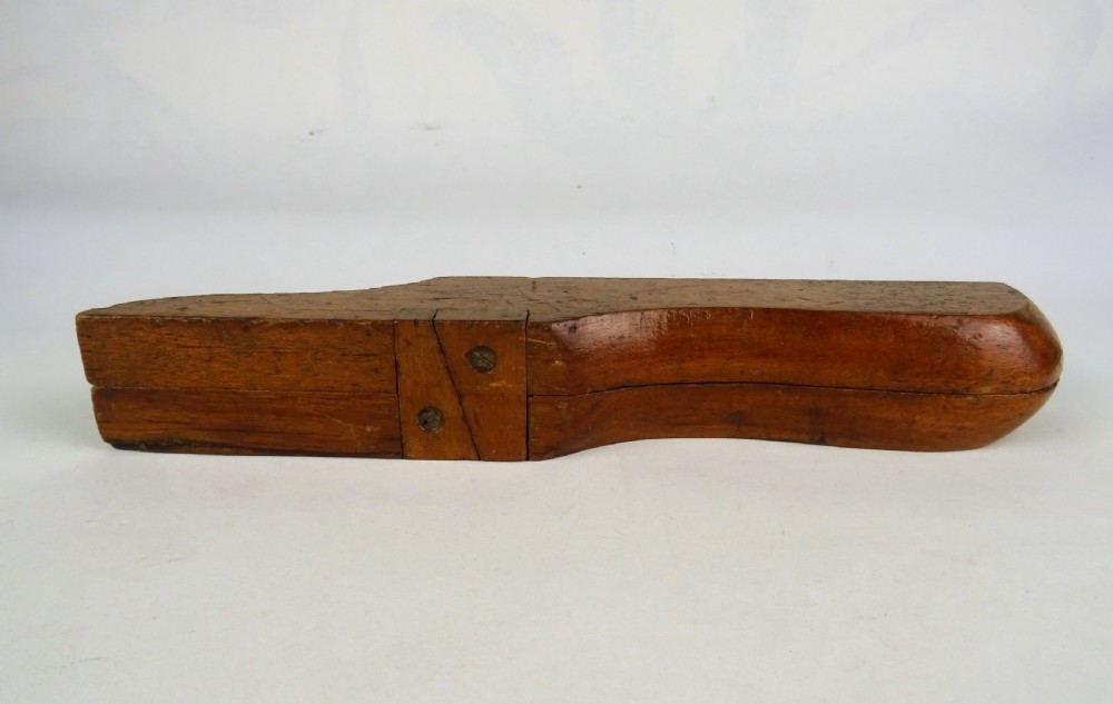 Antique Victorian Campaign Treen Boot Jack View V