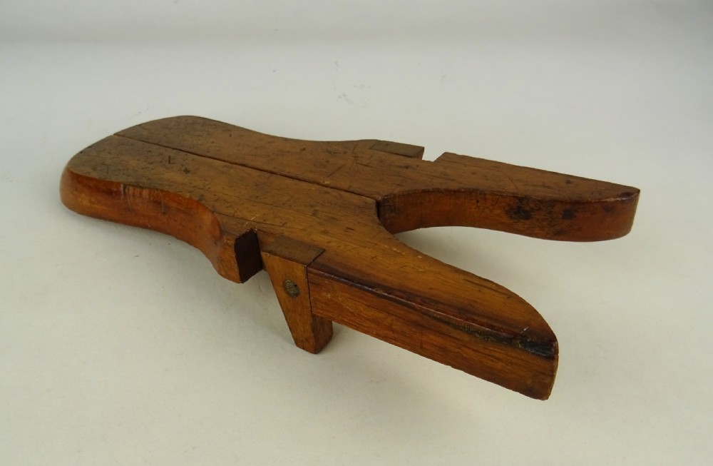 Antique Victorian Campaign Treen Boot Jack View VI