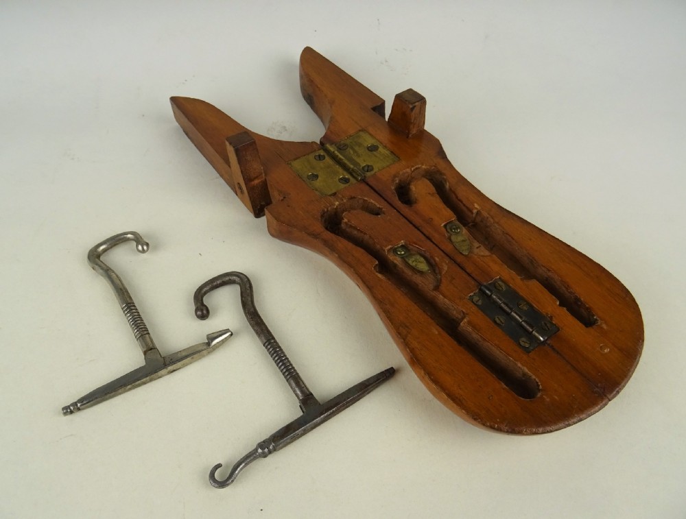 Antique Victorian Campaign Treen Boot Jack View VIII