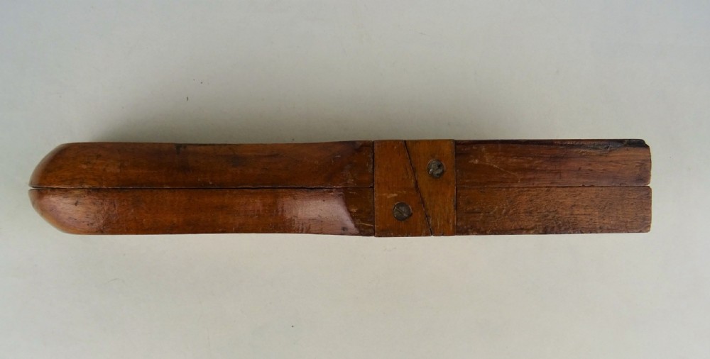 Antique Victorian Campaign Treen Boot Jack View X