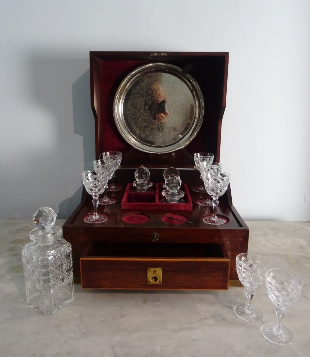 A Mahogany and Brass Campaign Decanter Box View III