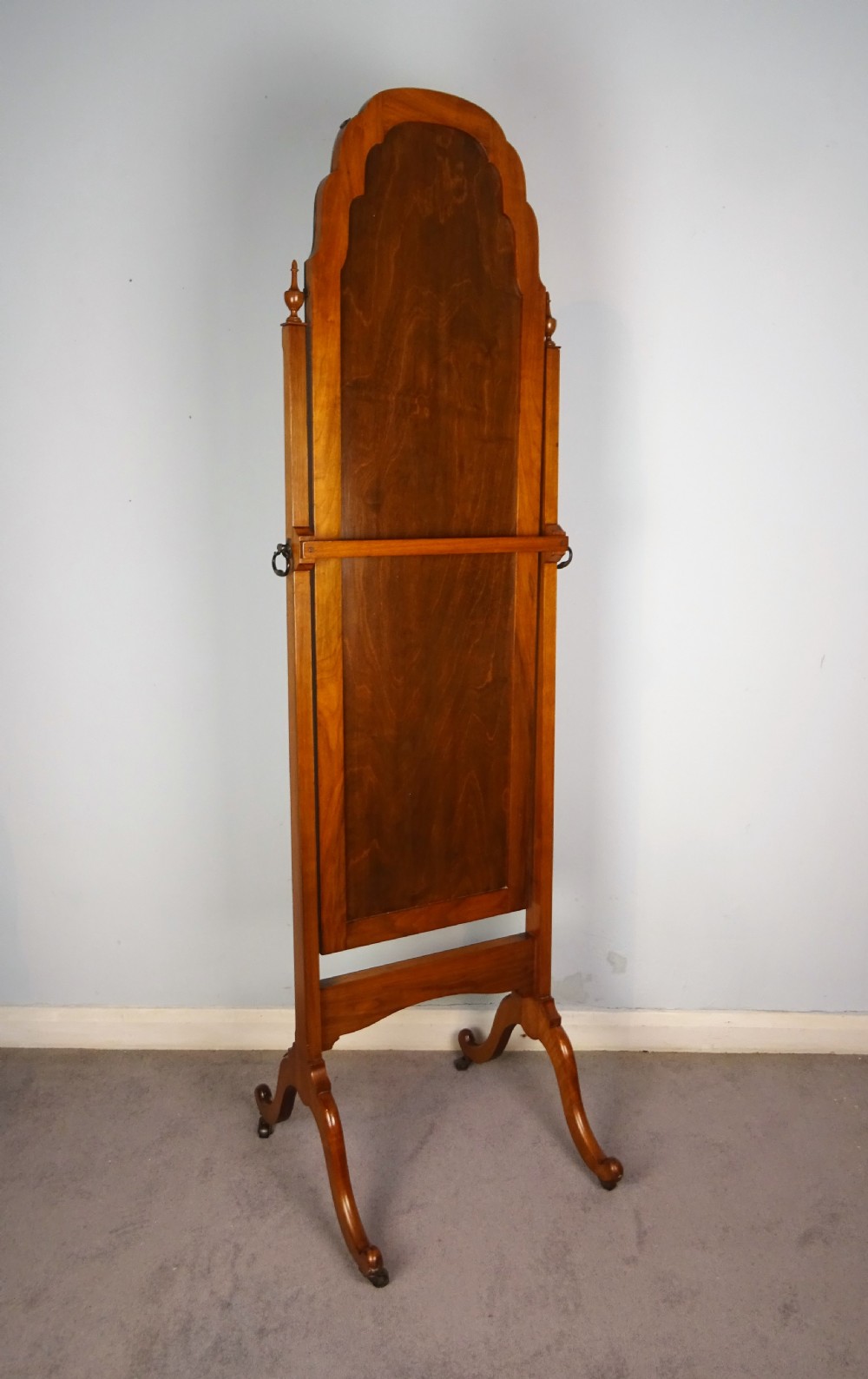 Antique Walnut Cheval Mirror View IV