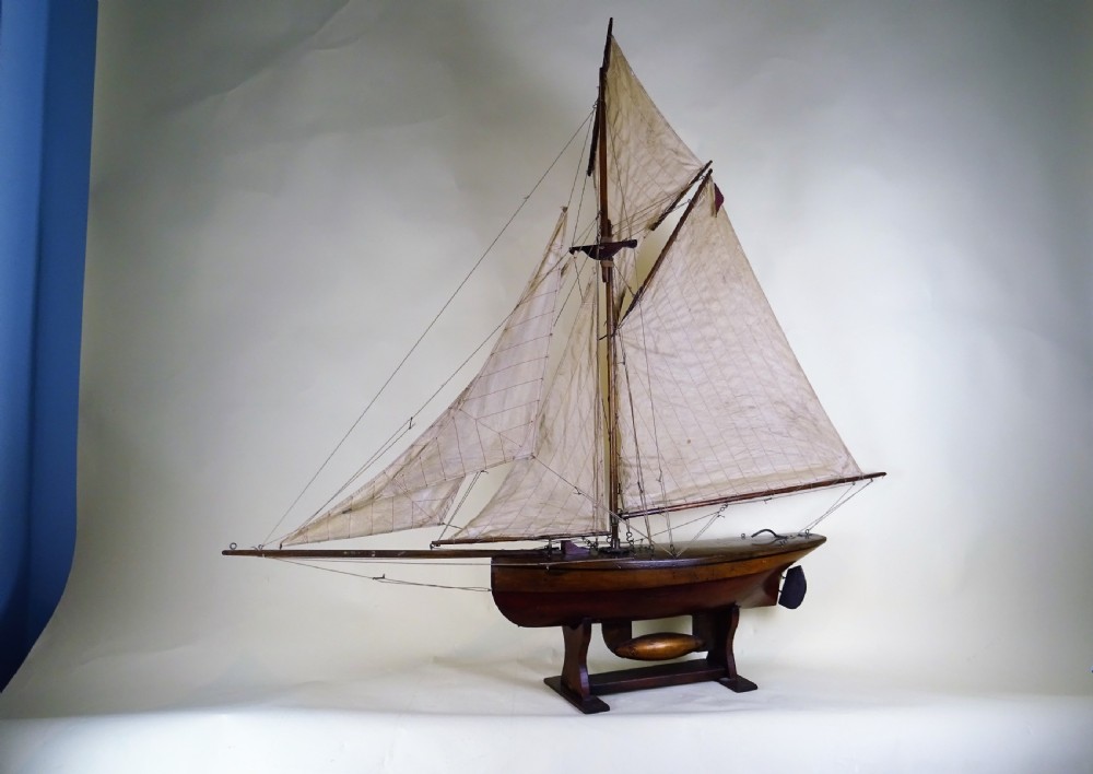 Antique Edwardian Pond Yacht View III