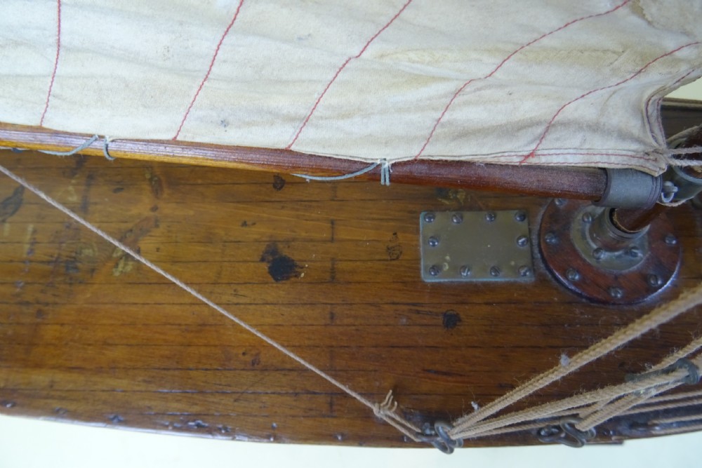 Antique Edwardian Pond Yacht View XII