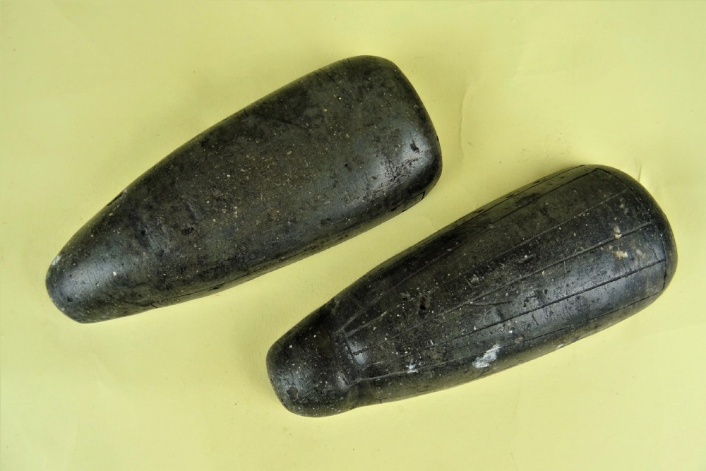 Antique Stone Musket Ball Mould View II