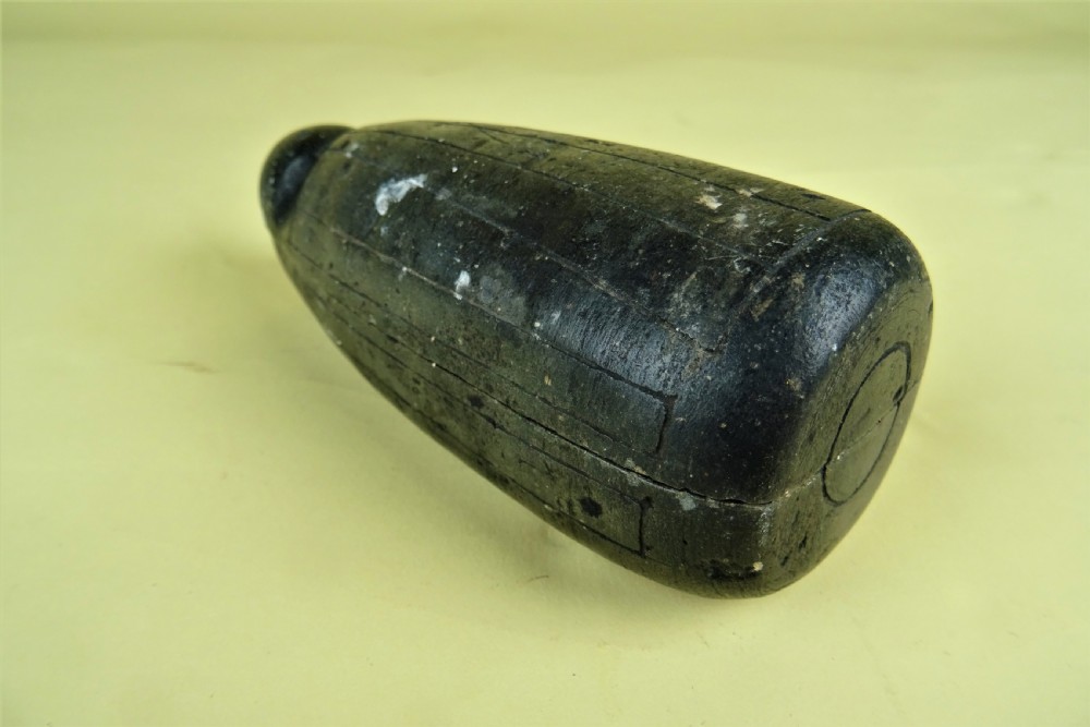 Antique Stone Musket Ball Mould View IV