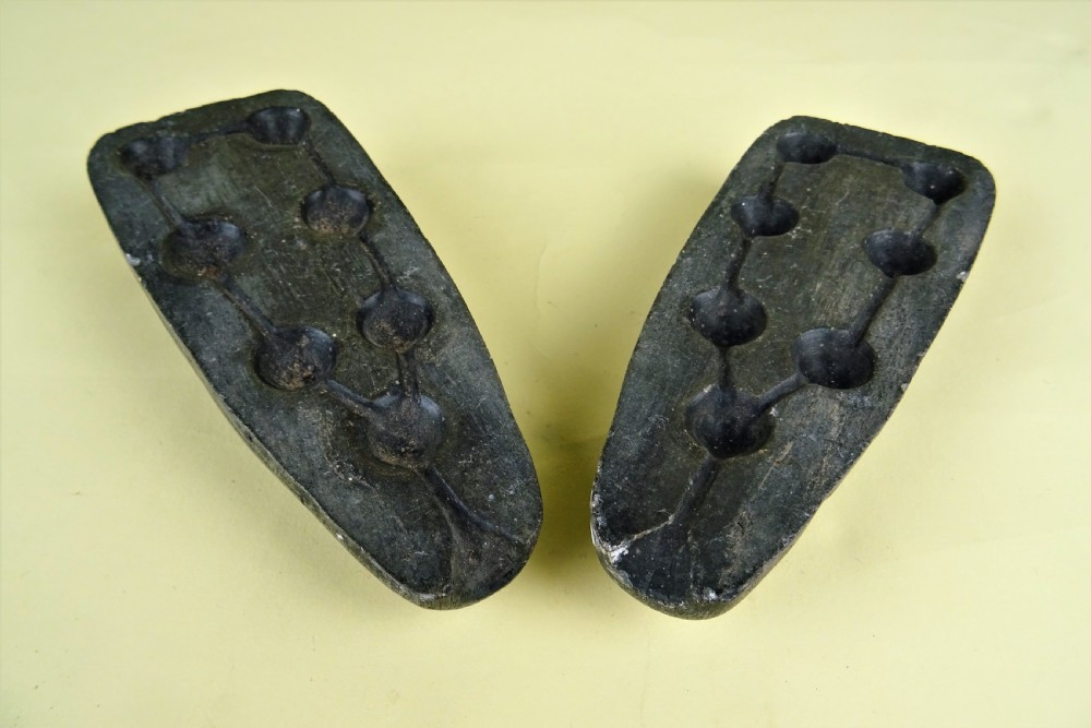 Antique Stone Musket Ball Mould View VII