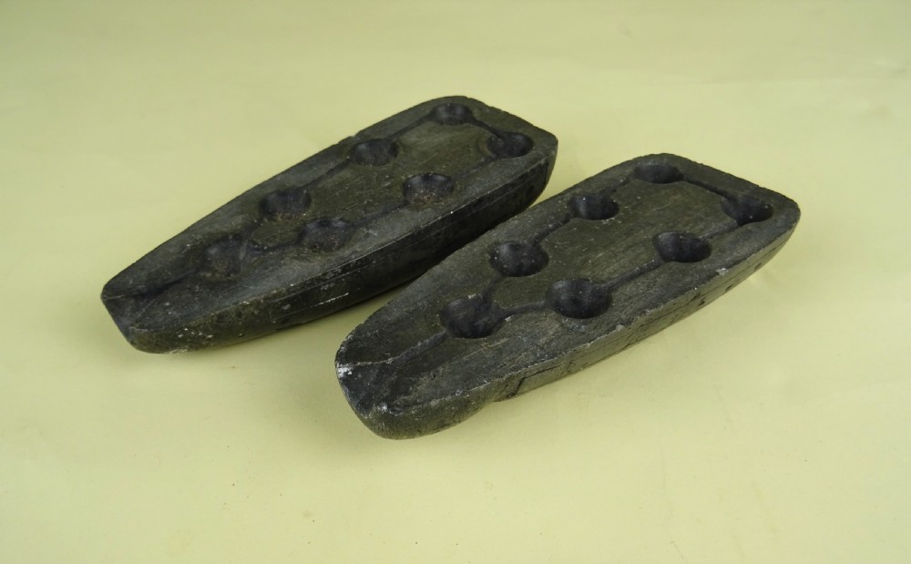 Antique Stone Musket Ball Mould View IX