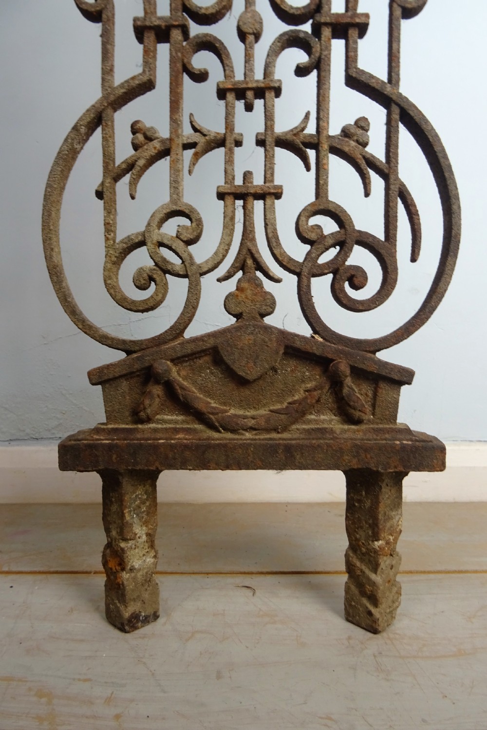 C19th Large Architectural Iron Cross, Crucifix View IV