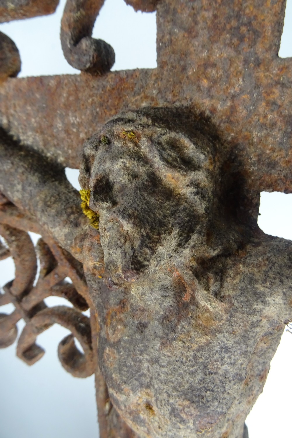 C19th Large Architectural Iron Cross, Crucifix View V