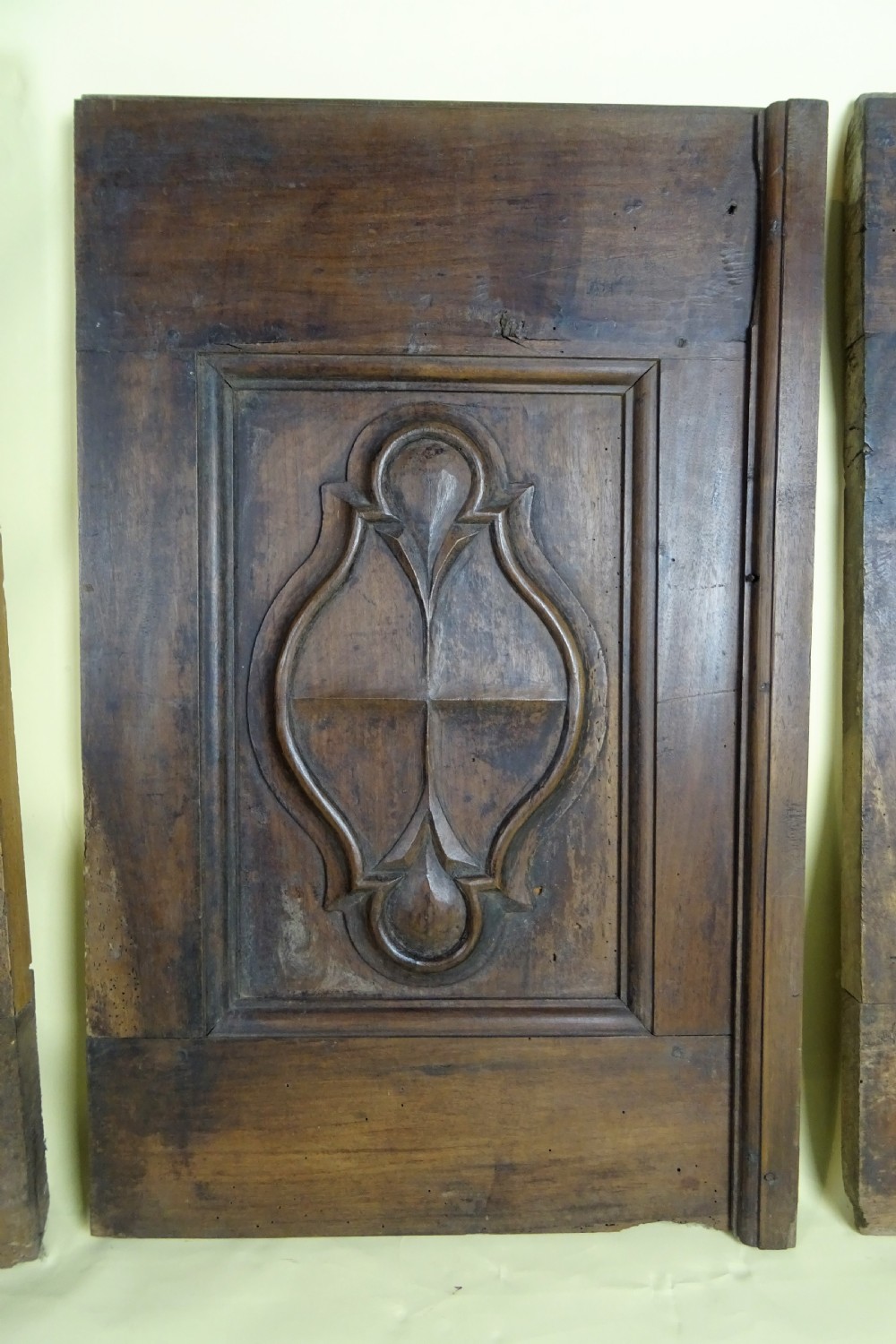 Four 17th C Italian Walnut Carved Door Panels View IV