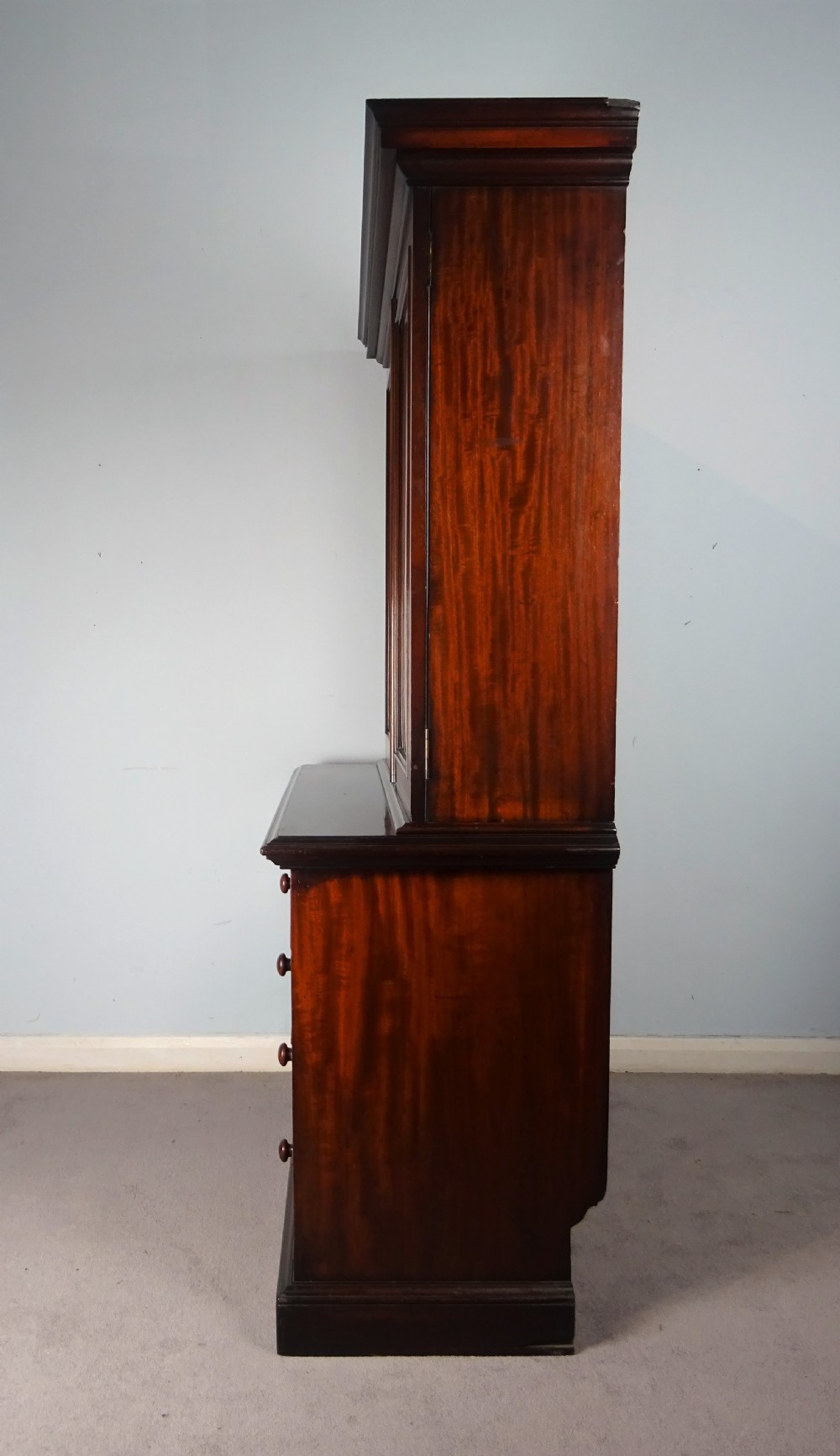 Small William IV Mahogany Bookcase on Chest View II