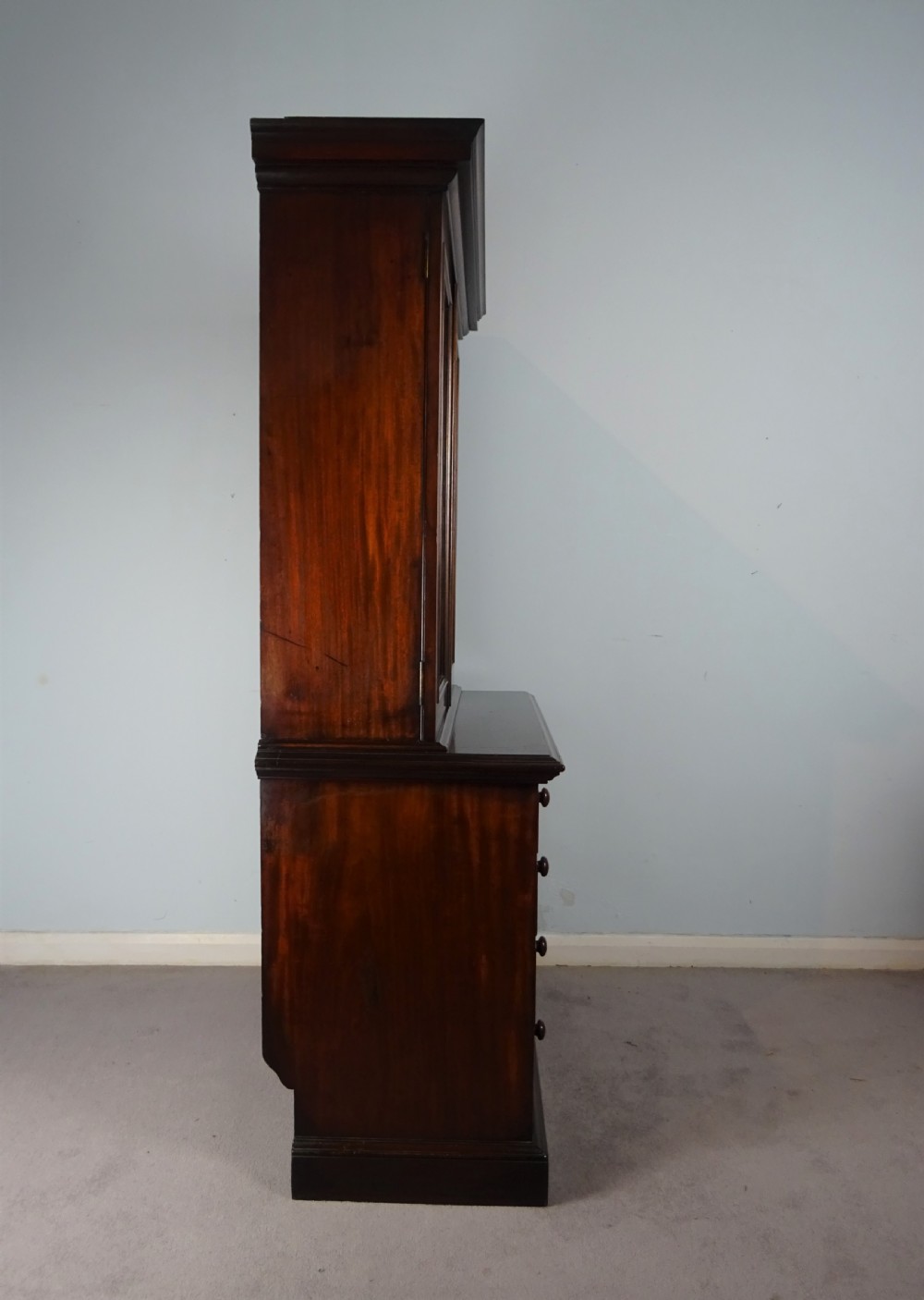 Small William IV Mahogany Bookcase on Chest View III