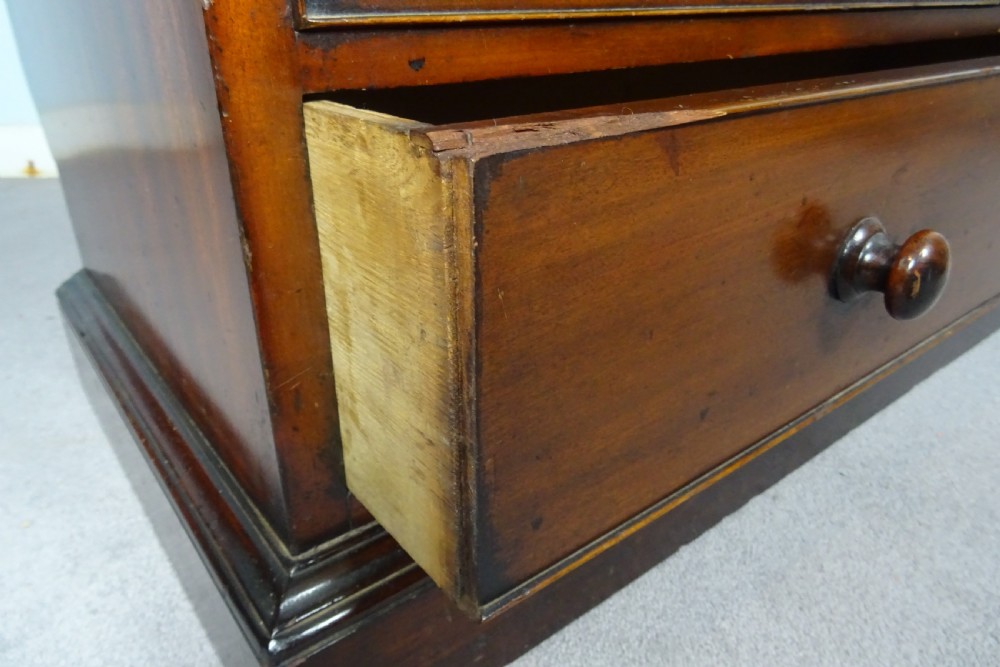 Small William IV Mahogany Bookcase on Chest View IX