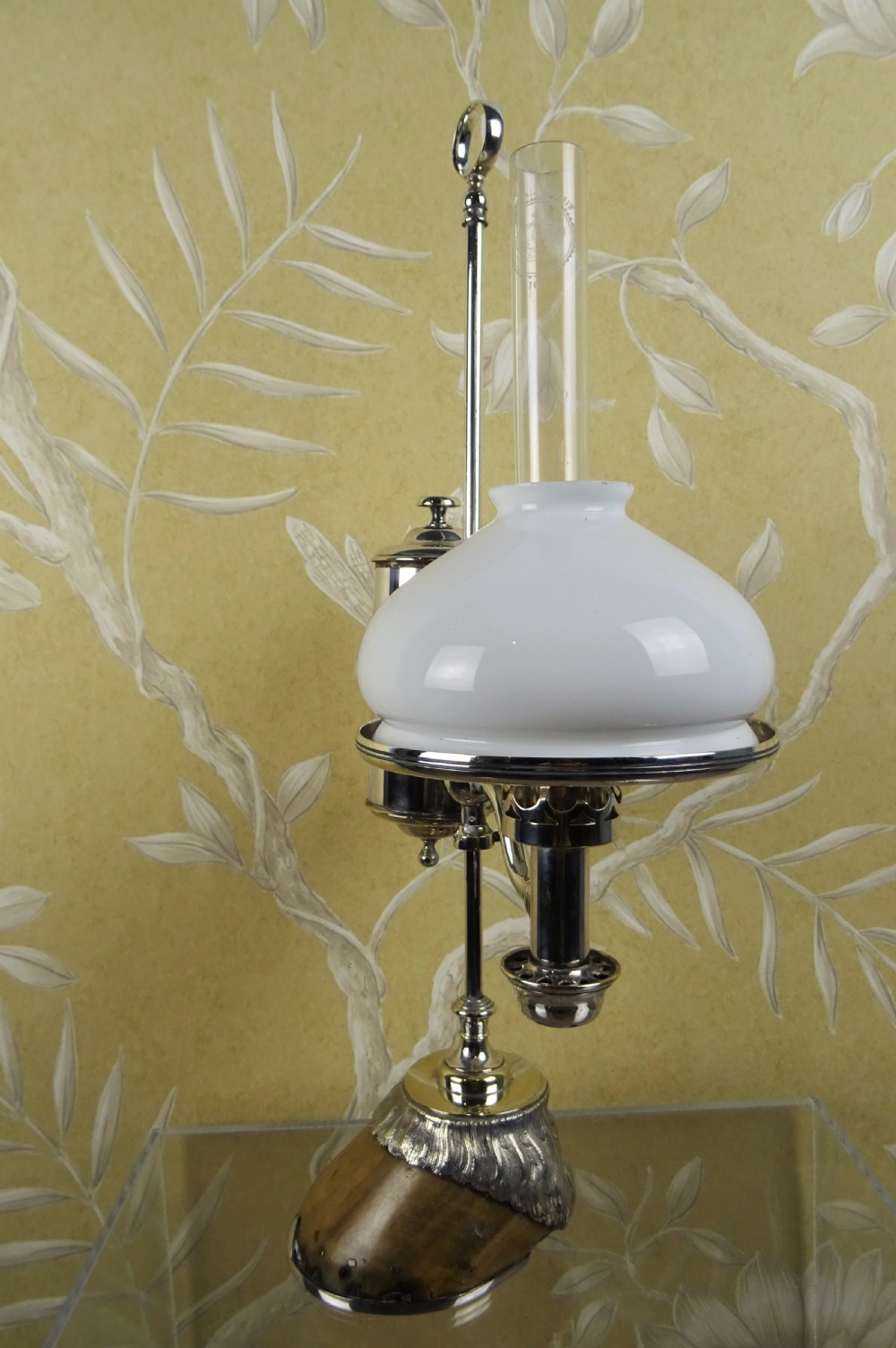 C19th Silver Plated Student Lamp by Roland Ward View II