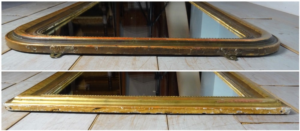 Antique French Gilt Overmantle Mirror View IX