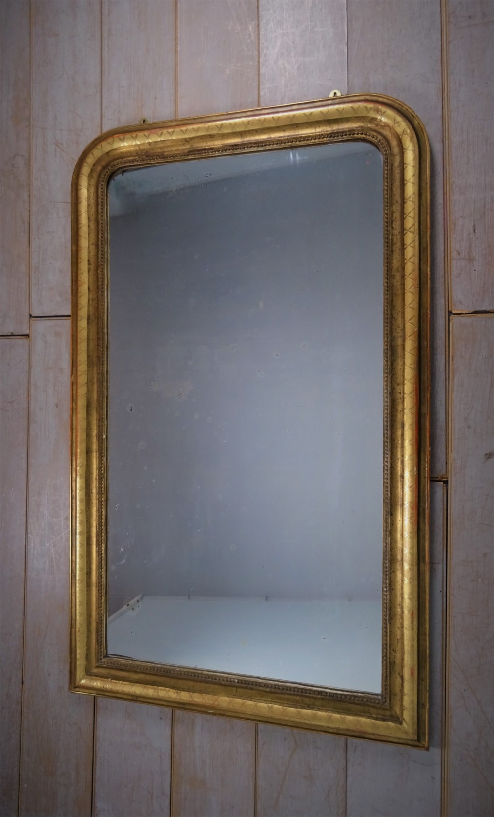 Antique French Gilt Overmantle Mirror
