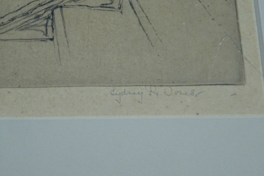Sydney Robert Jones (1881 - 1966) rare original etching View III