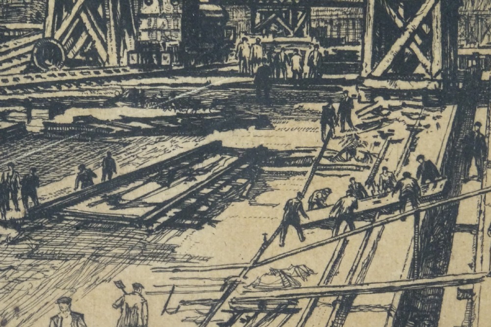 Sydney Robert Jones (1881 - 1966) rare original etching View V