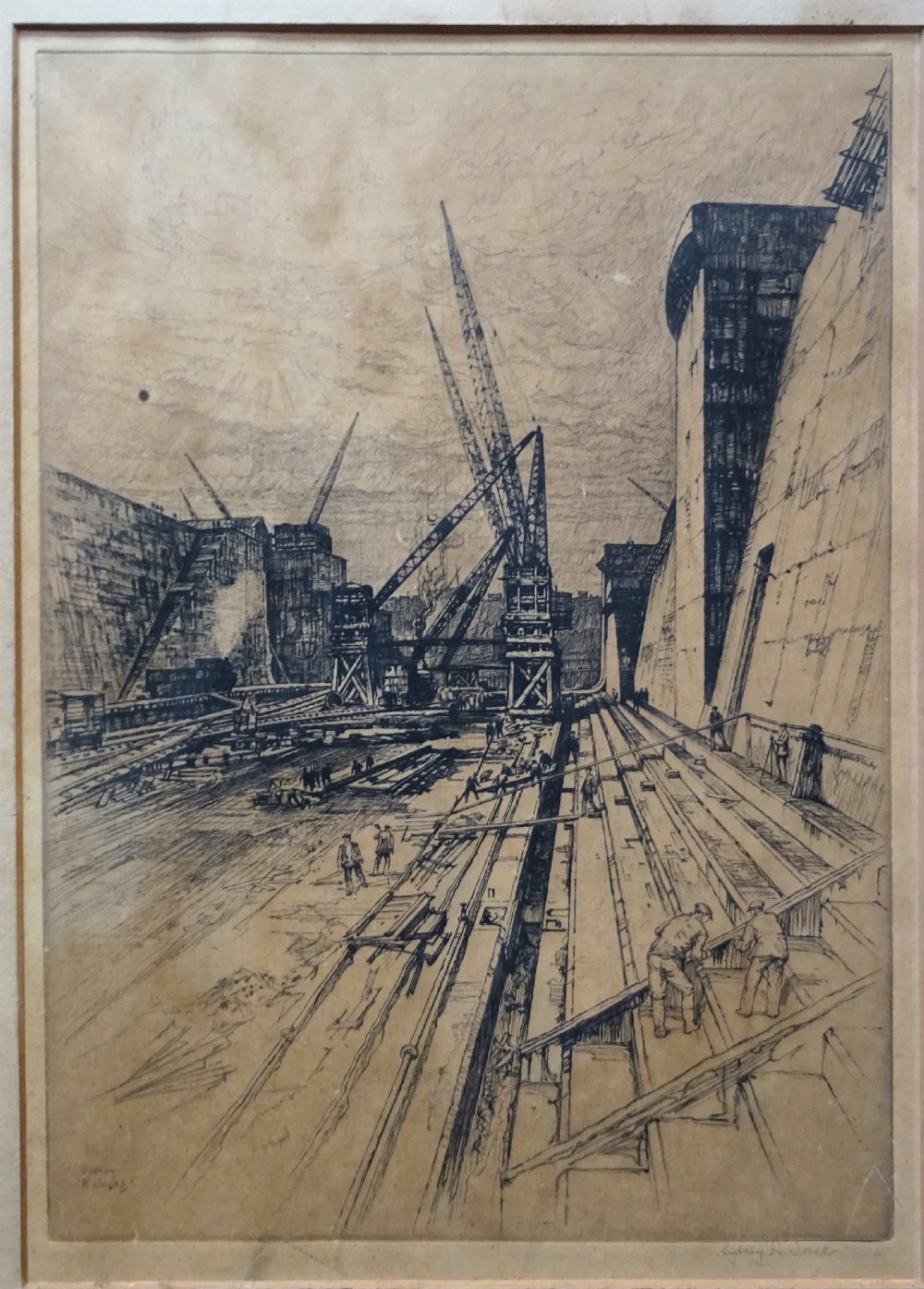 Sydney Robert Jones (1881 - 1966) rare original etching View VI