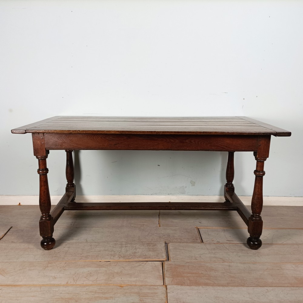 Antique Oak Georgian Farmhouse Country Table View V