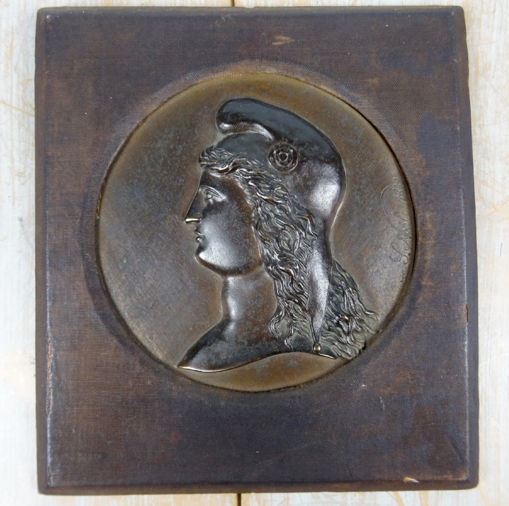 Marianne Antique Bronze Medallion View II