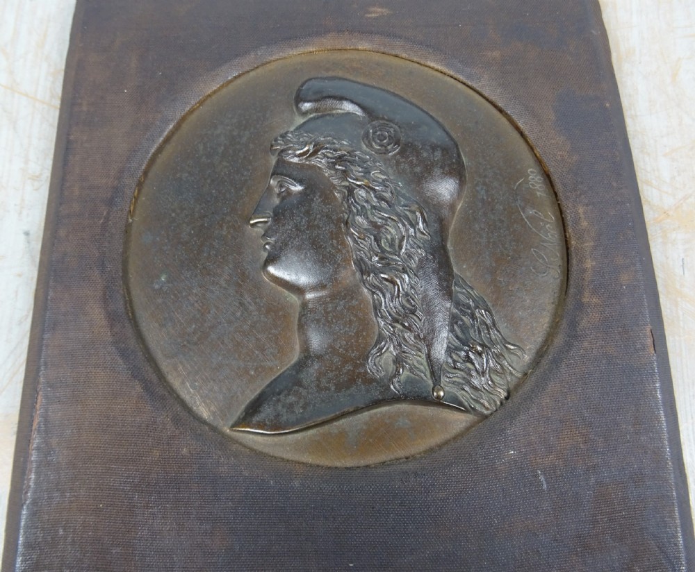 Marianne Antique Bronze Medallion View VIII